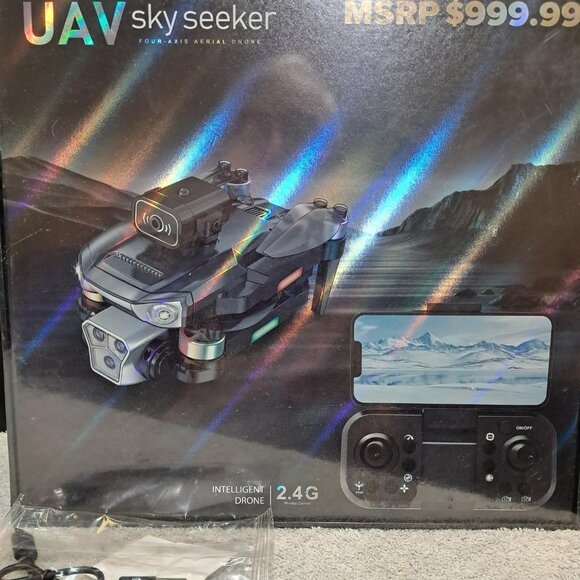 DMES UAV P19 Sky Seeker 4-Axis Aerial Drone with Intelligent Obstacle Avoidance. - Picture 1 of 6